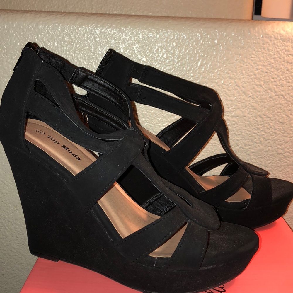 Black Wedges. Perfect for any outfit!
